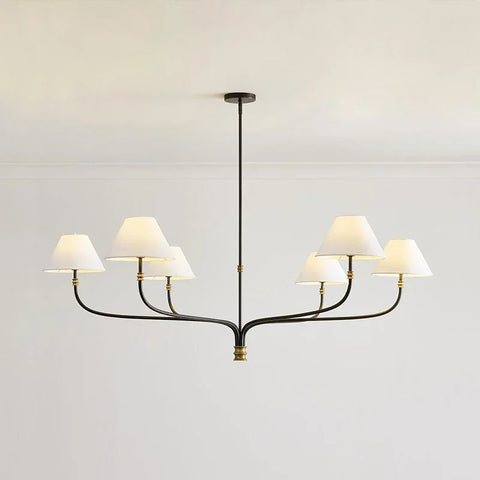 Decorative LED fabric ceiling light