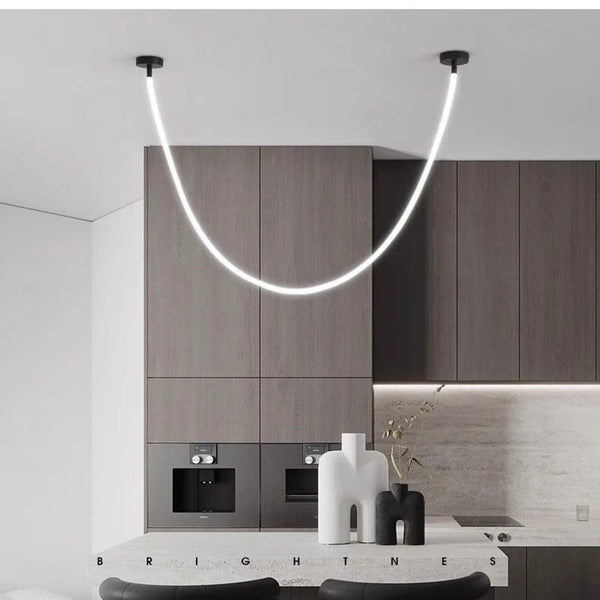 Modern chandelier with 360-degree lighting