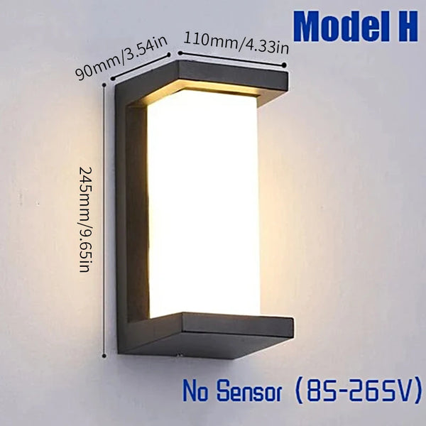 Waterproof Motion Sensor LED Wall Light for