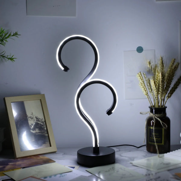 1pc Creative Dual USB Question Mark Table Lamp