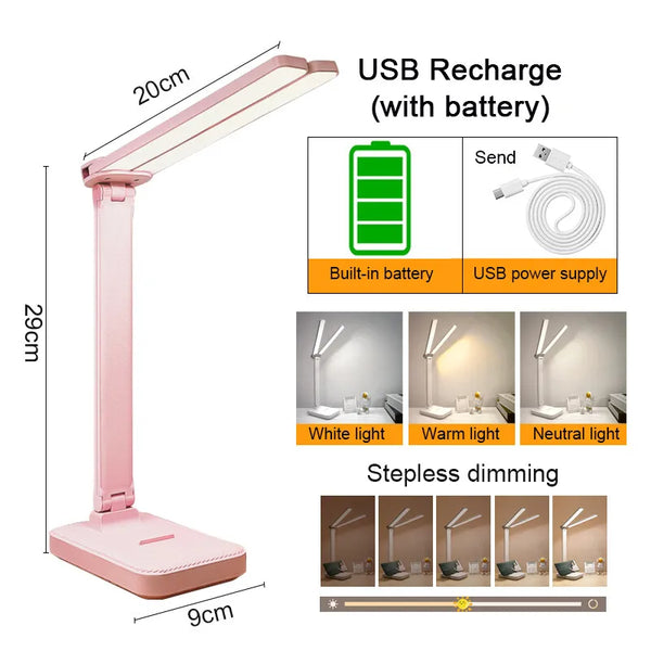 USB Rechargeable LED Table Lamp
