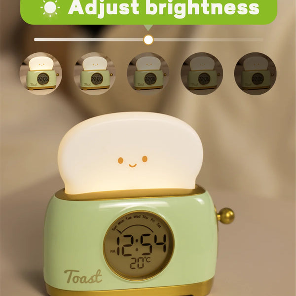 Children's alarm clock with LED night light