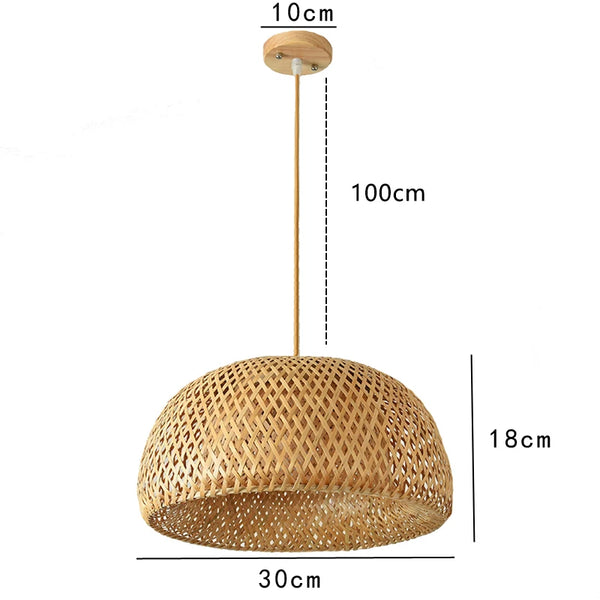 Chinese style hand-knitted bamboo pendant lights