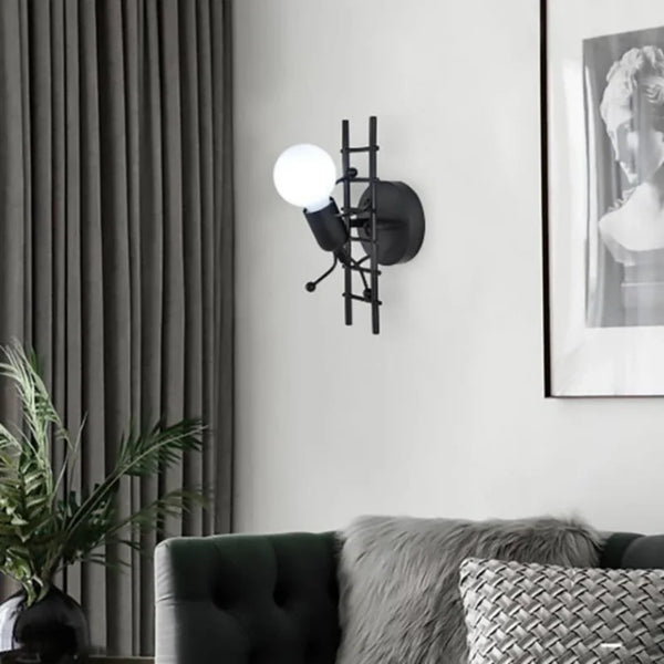 Retro style LED wall light