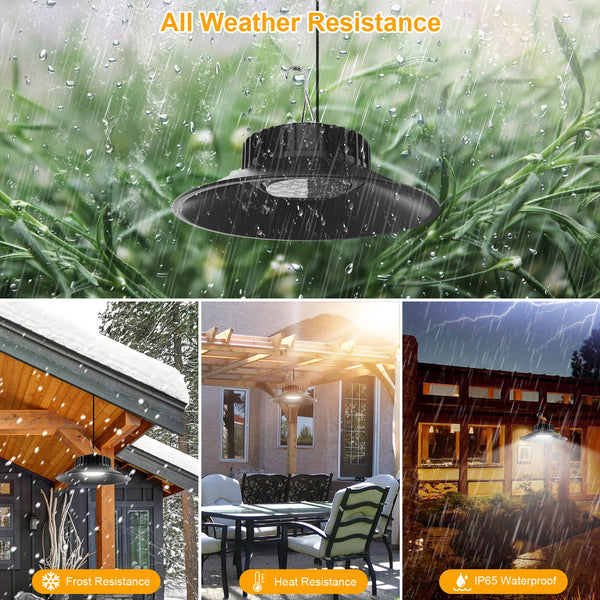 Solar pendant 1/2 units with remote control for indoor and outdoor areas