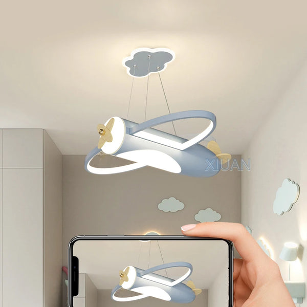 Creative Cartoon Airplane Pendant Lights