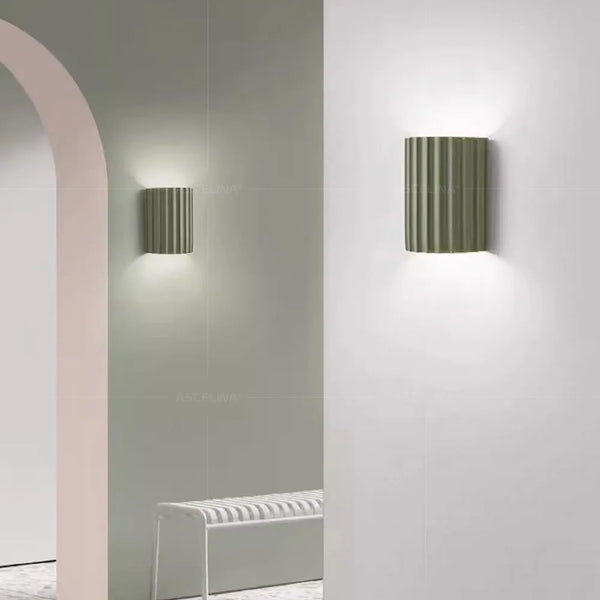 Nordic minimalist resin LED wall light