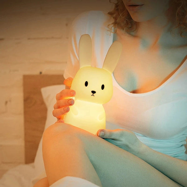 Cute silicone bunny lamp