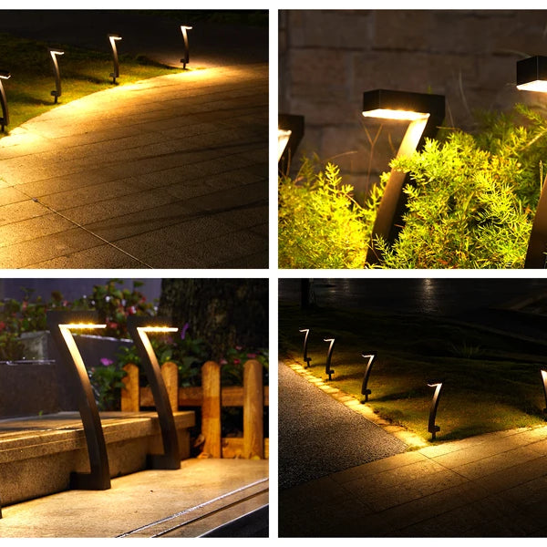 6/12 Pack Bright Solar Lights for Outdoor Areas and Pathways