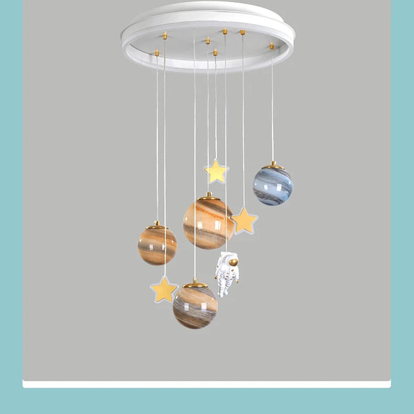 LED Astronaut Chandeliers