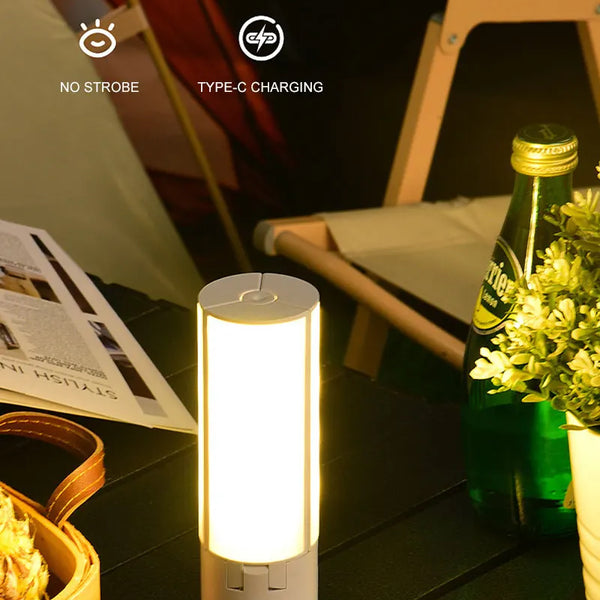 Rechargeable Portable Folding Camping Light for Indoor/Outdoor