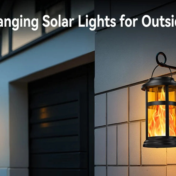 2/4-Pack Solar Flame LED Lanterns – 2 Modes Outdoor Lighting for Yard, Garden & Camping