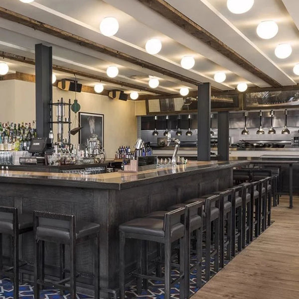 Minimalist white glass LED light