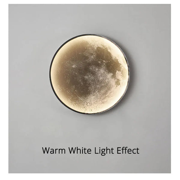 Minimalist moon wall lamp