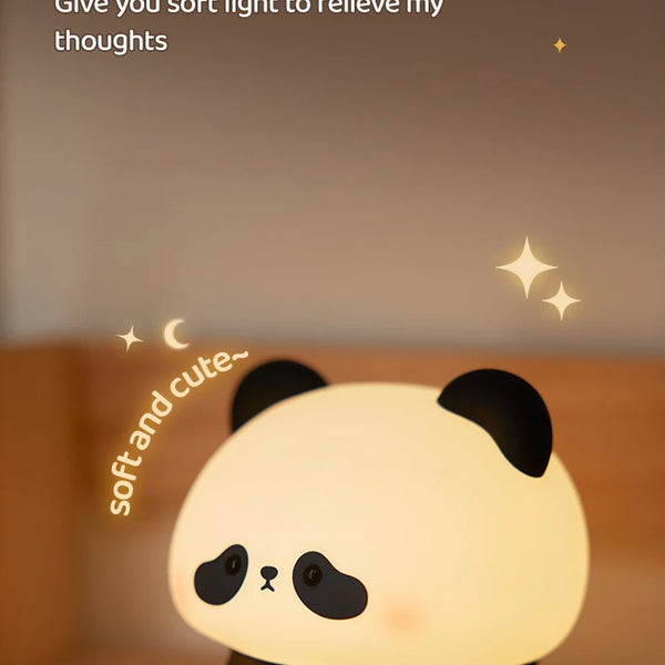 Silicone panda lamp