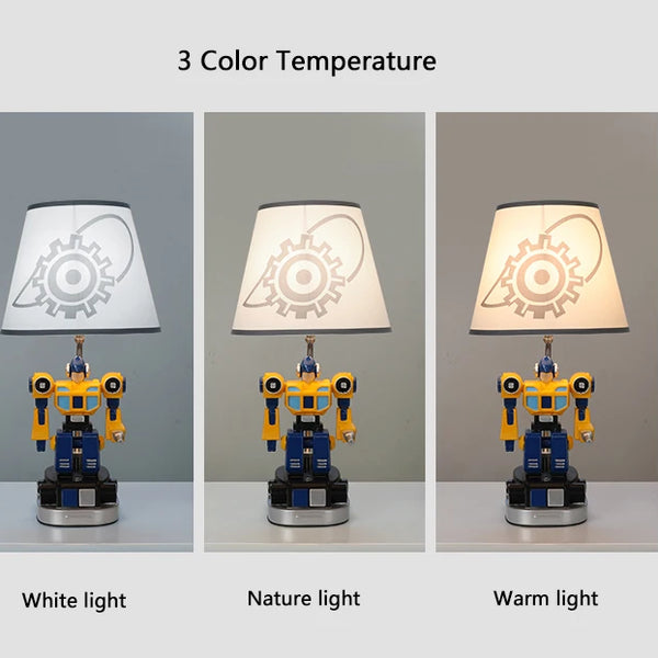 Robot LED bedside lamp