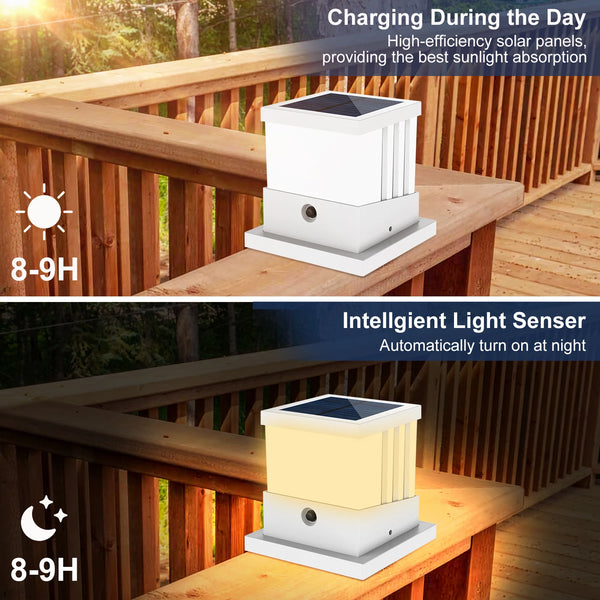 1/2/4 Packs Solar Light, Column Light, Solar Fence Light, IP65, Solar Lamp
