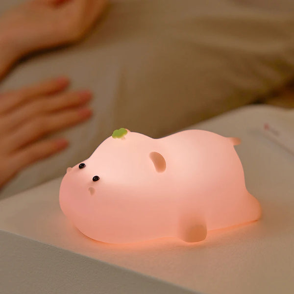 Pink Piggy Silicone Lamp