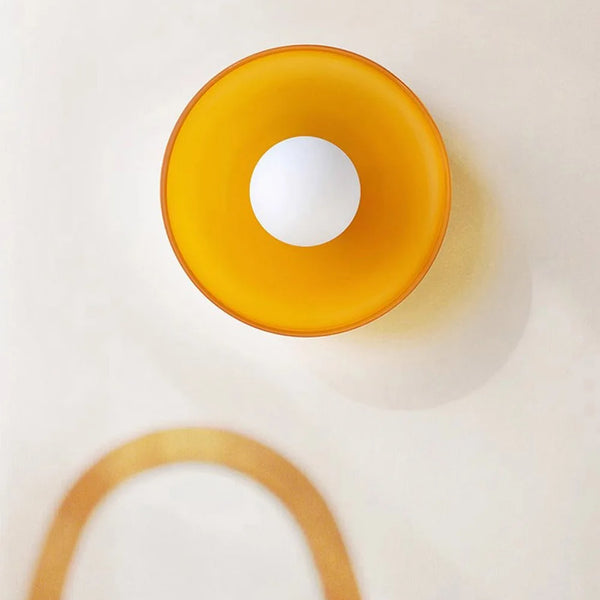 Nordic glass ceiling lamp with one head