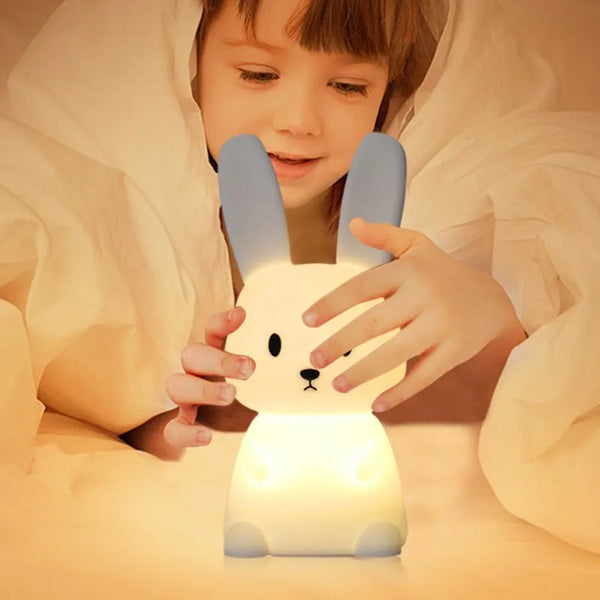 Cute silicone bunny lamp