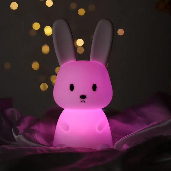 Cute silicone bunny lamp