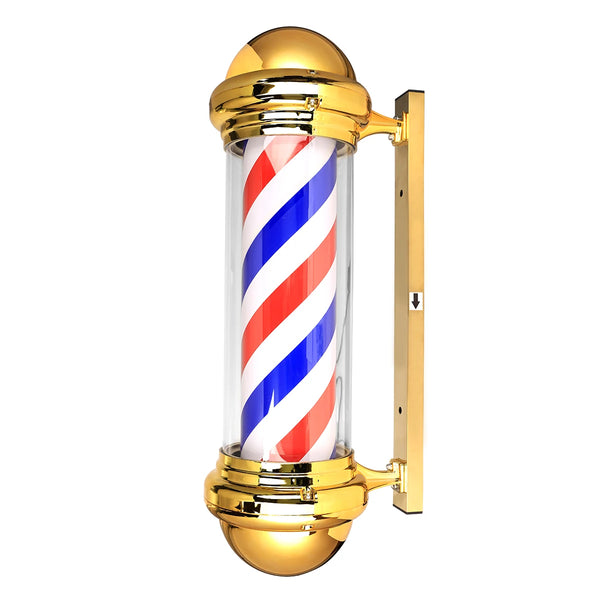 Cylindrical rotating light for beauty salon