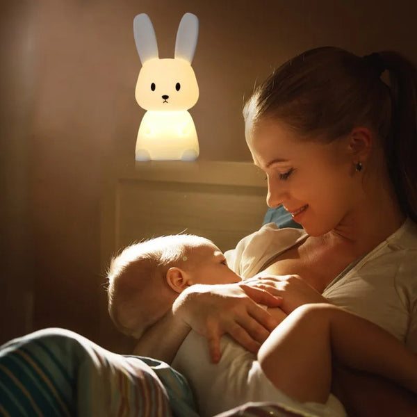 Cute silicone bunny lamp