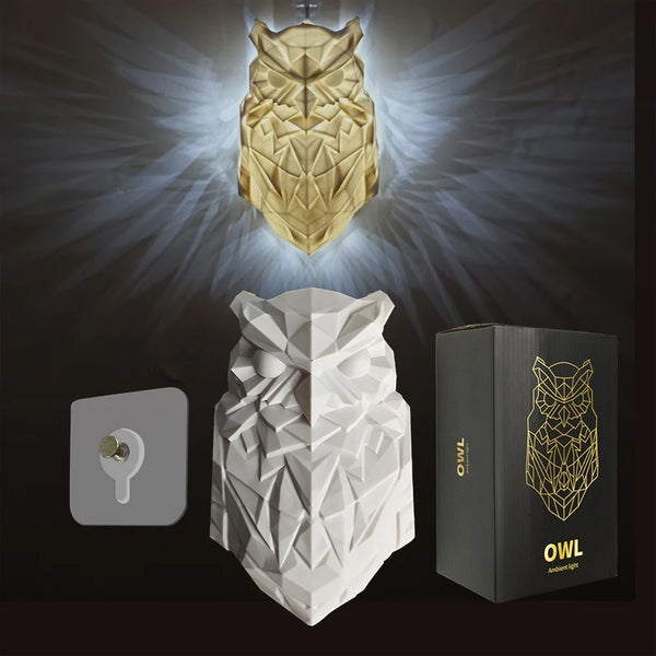 3D Printed Owl Wall/eagle Lamp