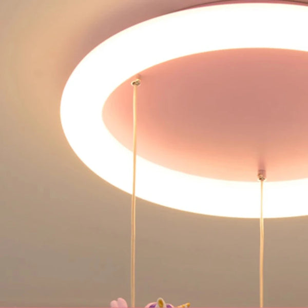 Cloud-shaped unicorn chandelier