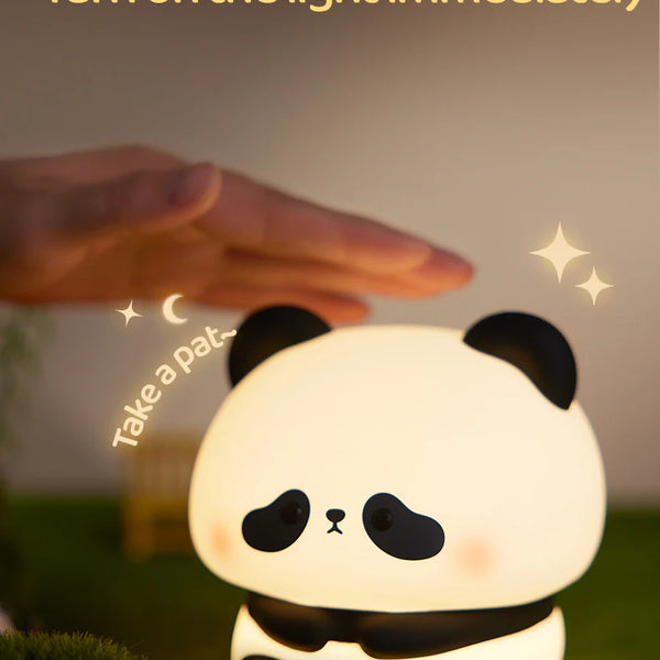 Silicone panda lamp