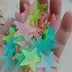100 pieces of luminous moon and stars wall stickers