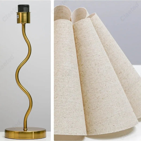 Simple and small LED fabric lampshade