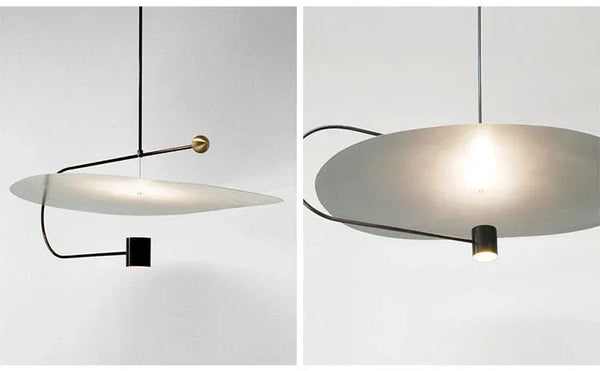 Minimalist acrylic LED pendant light, modern Nordic style