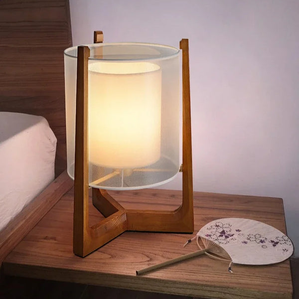 Modern Japanese fabric floor lamp