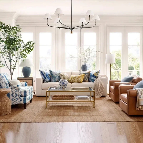 Decorative LED fabric ceiling light