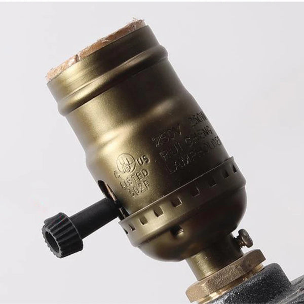 Retro water pipe table lamp