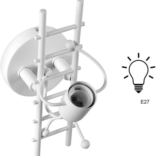 Retro style LED wall light