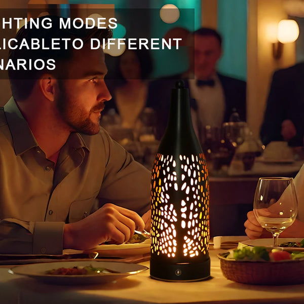 Wireless Portable Lantern, Long-Lasting Rechargeable Battery, Easy to Use, 3-Step Touch Adjustment LED Night Light