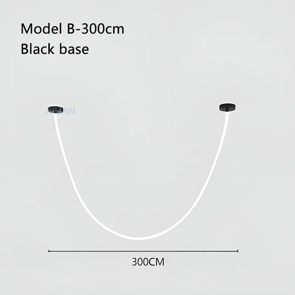 Modern chandelier with 360-degree lighting