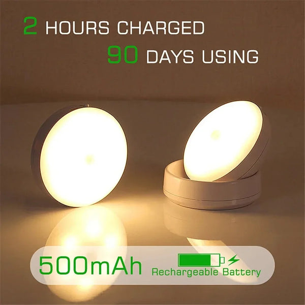 Wireless Rotating LED Motion Sensor Night Light