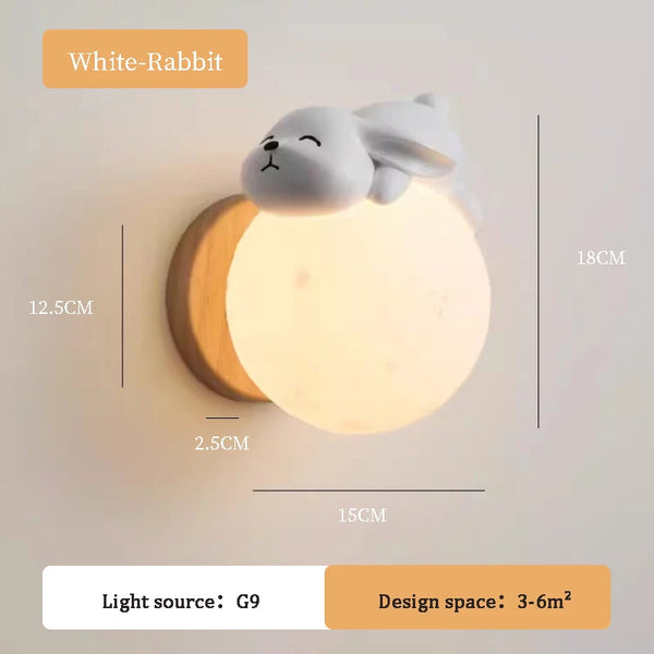 Cute animal wall lamp