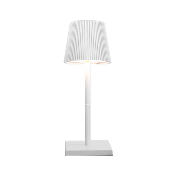 Rechargeable LED table lamp with touch switch and 3 levels of dimmable intensity.