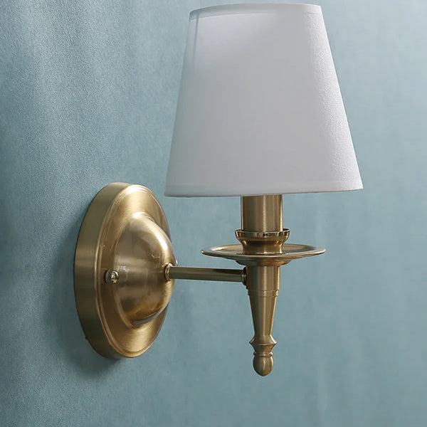 Linen wall lamp, Nordic lampshade