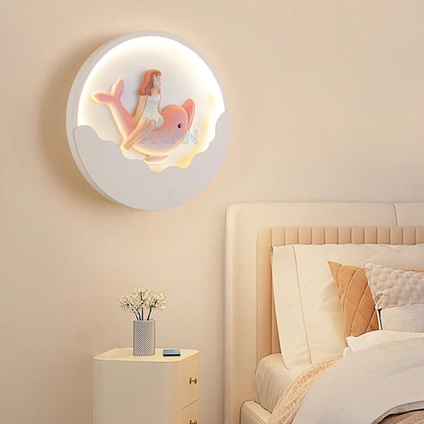 Cartoon Bear Rabbit Wall Lamps