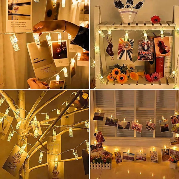 1Pack Photo Clip String Lights