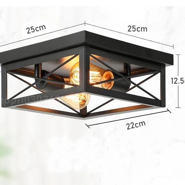 American retro industrial ceiling light