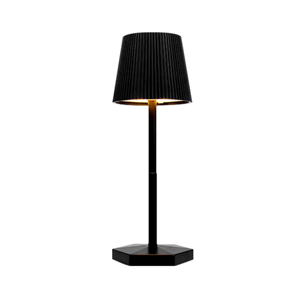 Rechargeable LED table lamp with touch switch and 3 levels of dimmable intensity.