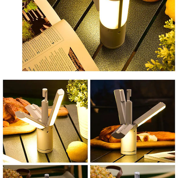 Rechargeable Portable Folding Camping Light for Indoor/Outdoor