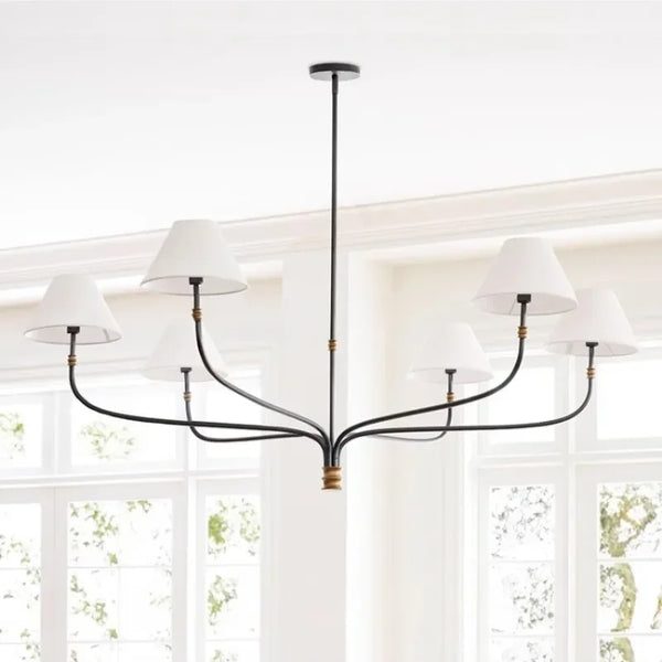 Decorative LED fabric ceiling light