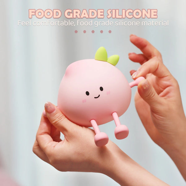 cute peach shaped silicone lamp